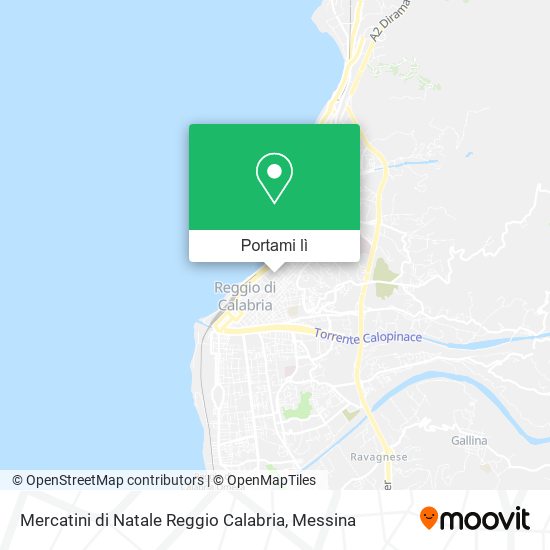 Mappa Mercatini di Natale Reggio Calabria
