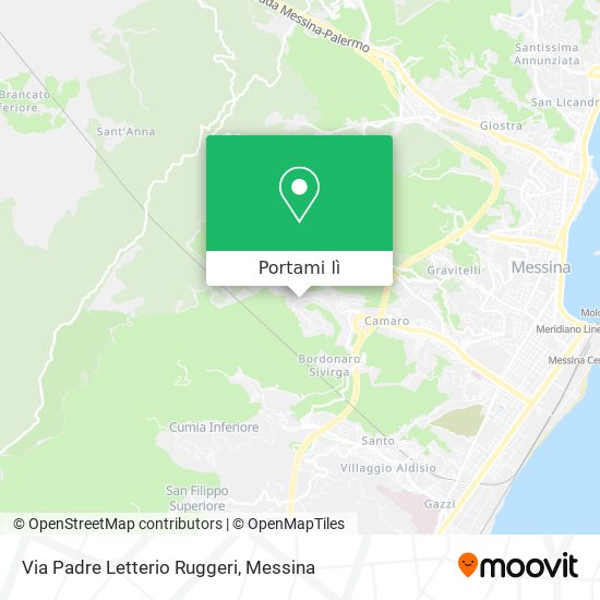 Mappa Via Padre Letterio Ruggeri