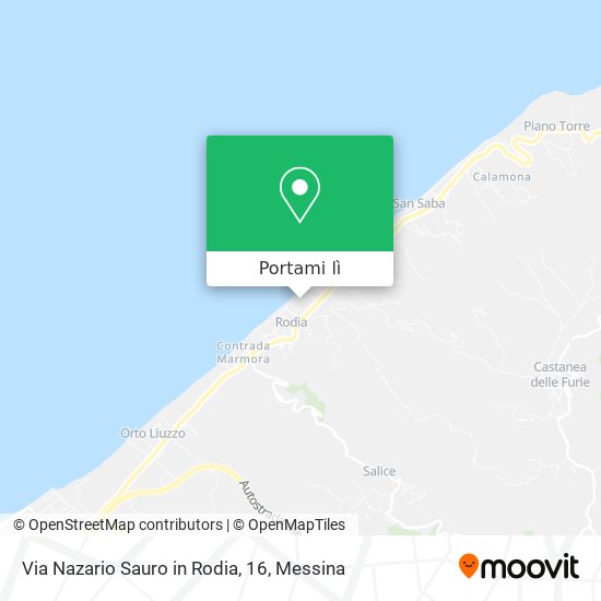 Mappa Via Nazario Sauro in Rodia, 16