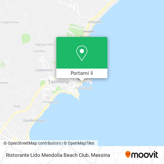 Mappa Ristorante Lido Mendolia Beach Club