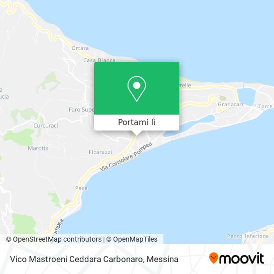 Mappa Vico Mastroeni Ceddara Carbonaro