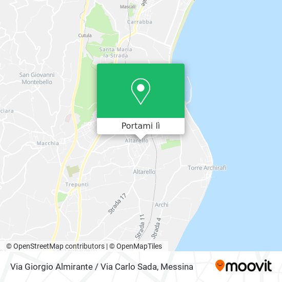 Mappa Via Giorgio Almirante / Via Carlo Sada