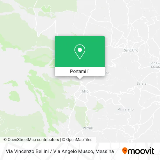 Mappa Via Vincenzo Bellini / Via Angelo Musco