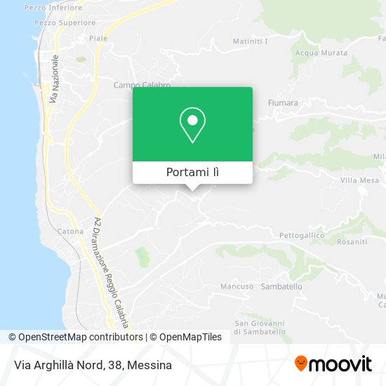 Mappa Via Arghillà Nord, 38