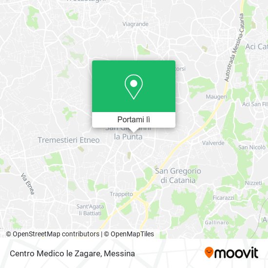 Mappa Centro Medico le Zagare