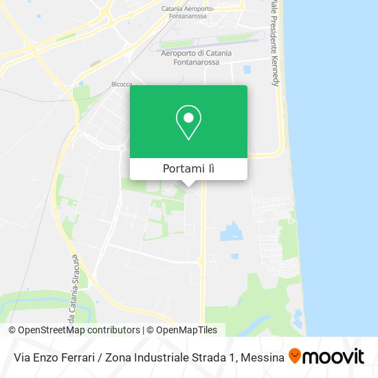 Mappa Via Enzo Ferrari / Zona Industriale Strada 1