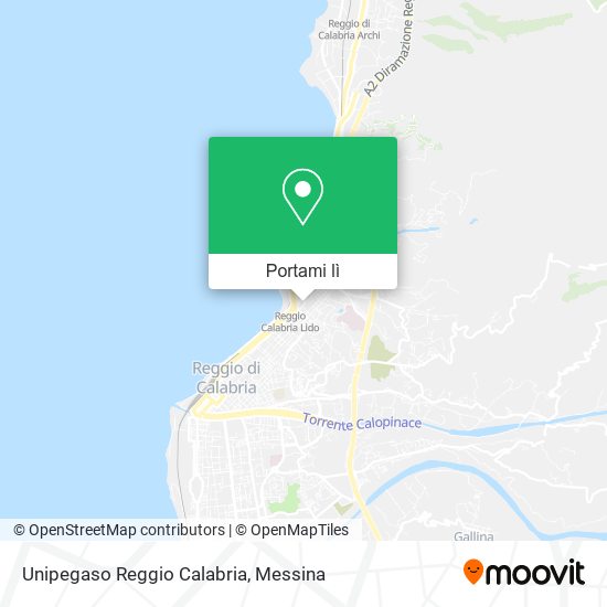 Mappa Unipegaso Reggio Calabria