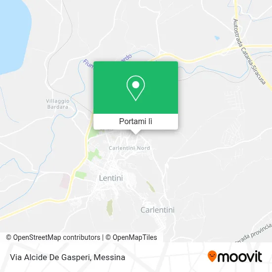 Mappa Via Alcide De Gasperi