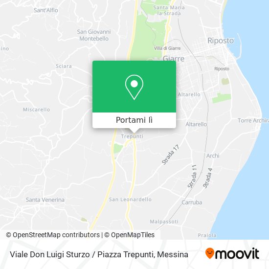 Mappa Viale Don Luigi Sturzo / Piazza Trepunti