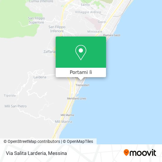 Mappa Via Salita Larderia