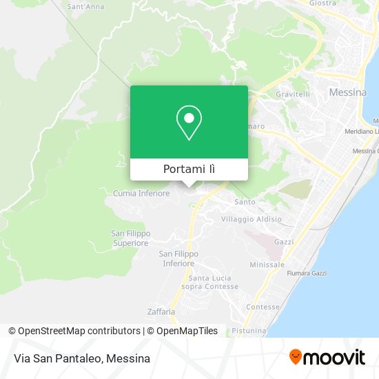 Mappa Via San Pantaleo