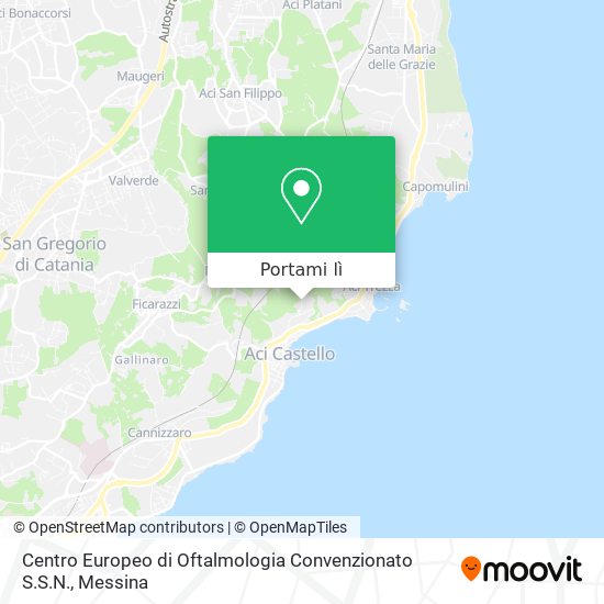 Mappa Centro Europeo di Oftalmologia Convenzionato S.S.N.