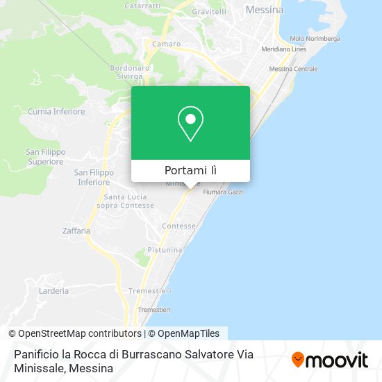 Mappa Panificio la Rocca di Burrascano Salvatore Via Minissale