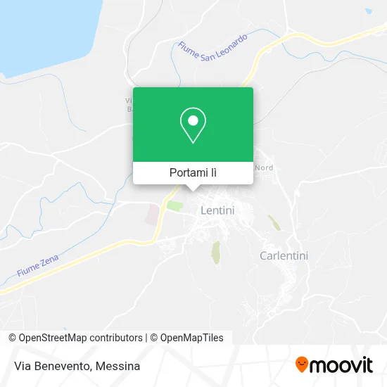 Mappa Via Benevento