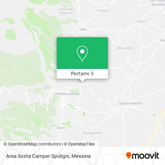 Mappa Area Sosta Camper Spuligni