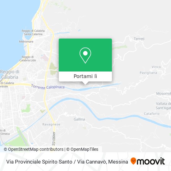 Mappa Via Provinciale Spirito Santo / Via Cannavò