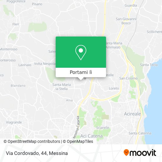 Mappa Via Cordovado, 44