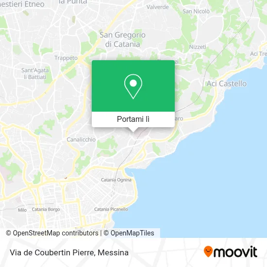 Mappa Via de Coubertin Pierre