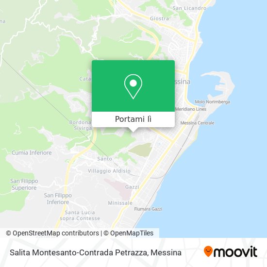 Mappa Salita Montesanto-Contrada Petrazza