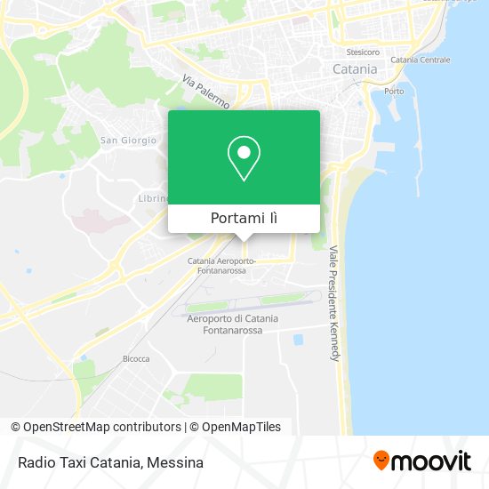 Mappa Radio Taxi Catania