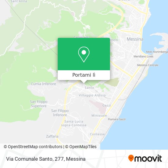 Mappa Via Comunale Santo, 277