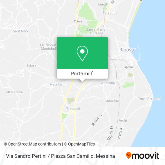 Mappa Via Sandro Pertini / Piazza San Camillo