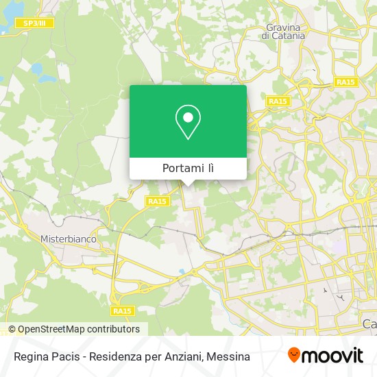 Mappa Regina Pacis - Residenza per Anziani