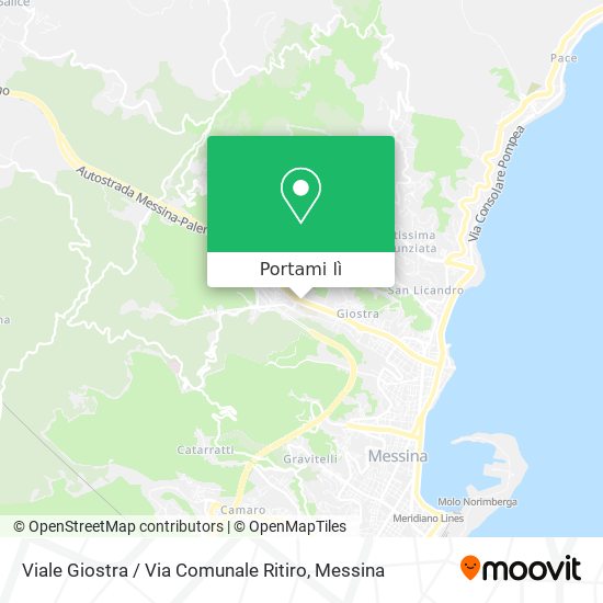 Mappa Viale Giostra / Via Comunale Ritiro