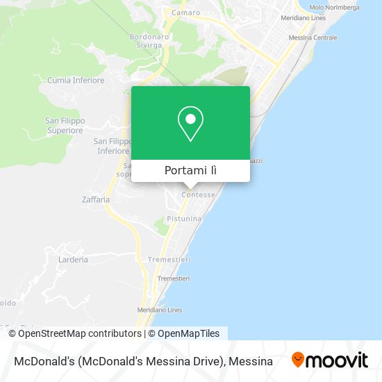 Mappa McDonald's (McDonald's Messina Drive)