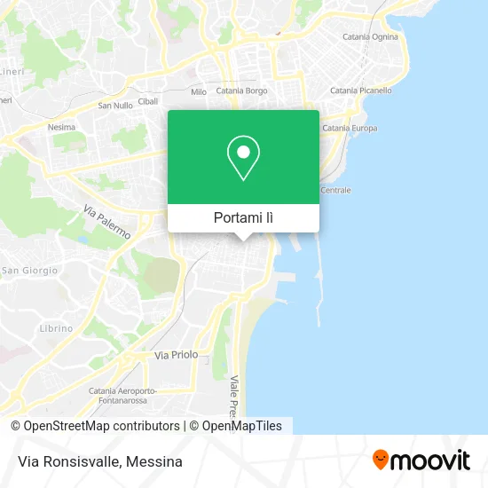 Mappa Via Ronsisvalle