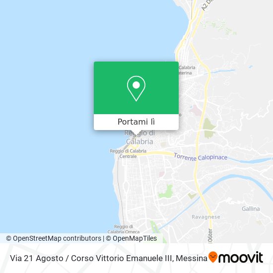 Mappa Via 21 Agosto / Corso Vittorio Emanuele III