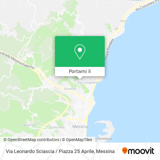 Mappa Via Leonardo Sciascia / Piazza 25 Aprile