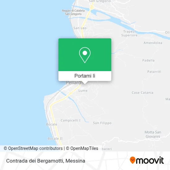 Mappa Contrada dei Bergamotti