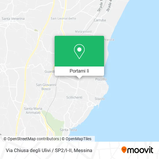 Mappa Via Chiusa degli Ulivi / SP2 / I-II