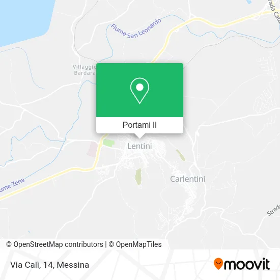 Mappa Via Calì, 14