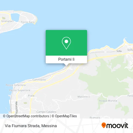 Mappa Via Fiumara Strada