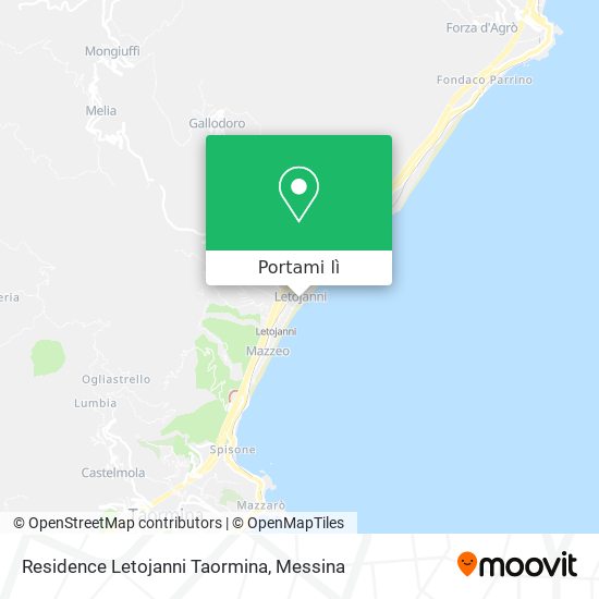 Mappa Residence Letojanni Taormina