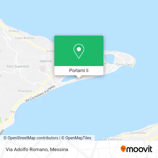 Mappa Via Adolfo Romano