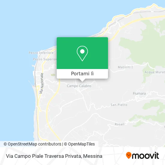 Mappa Via Campo Piale Traversa Privata