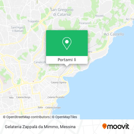 Mappa Gelateria Zappalà da Mimmo