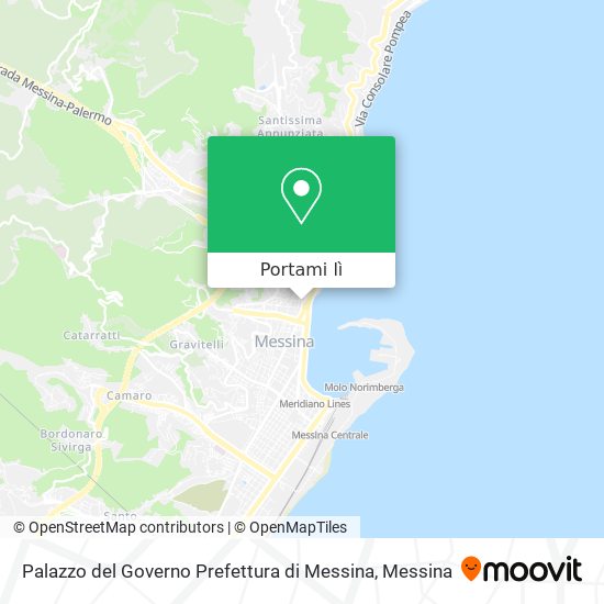 Mappa Palazzo del Governo Prefettura di Messina