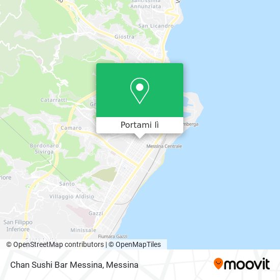 Mappa Chan Sushi Bar Messina