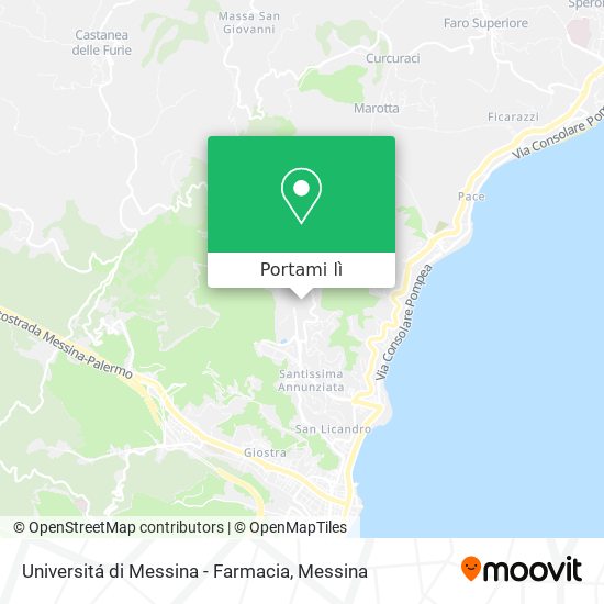 Mappa Universitá di Messina - Farmacia