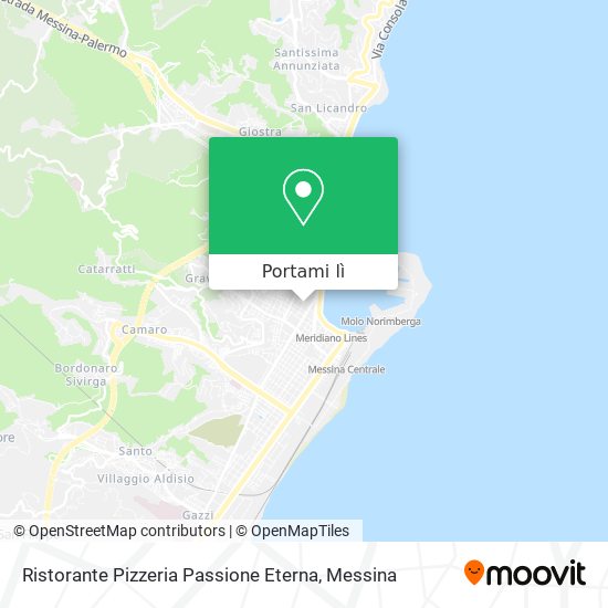 Mappa Ristorante Pizzeria Passione Eterna