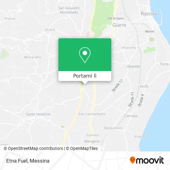 Mappa Etna Fuel