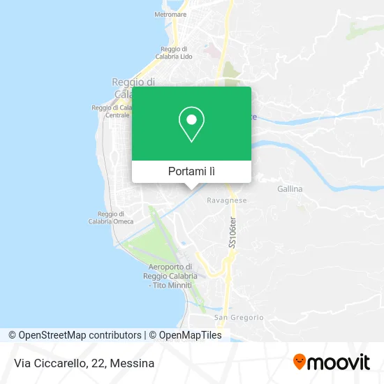 Mappa Via Ciccarello, 22