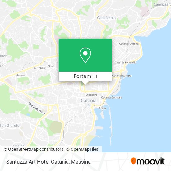 Mappa Santuzza Art Hotel Catania