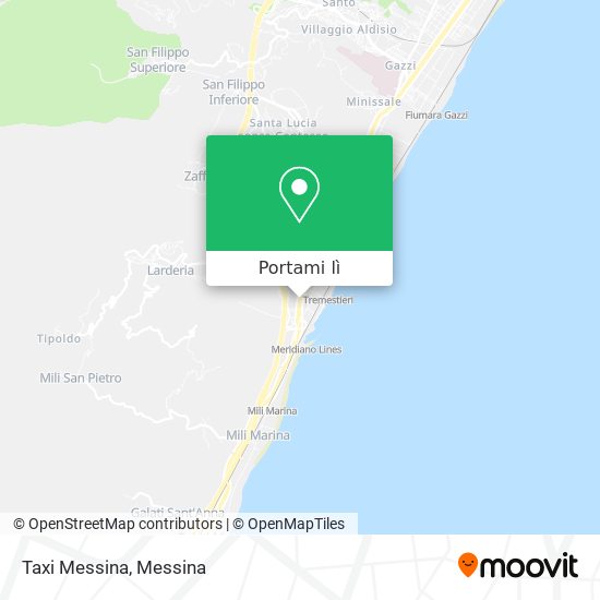 Mappa Taxi Messina