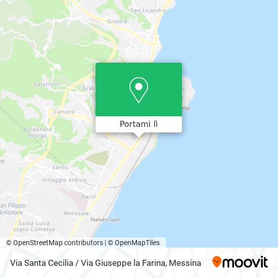 Mappa Via Santa Cecilia / Via Giuseppe la Farina