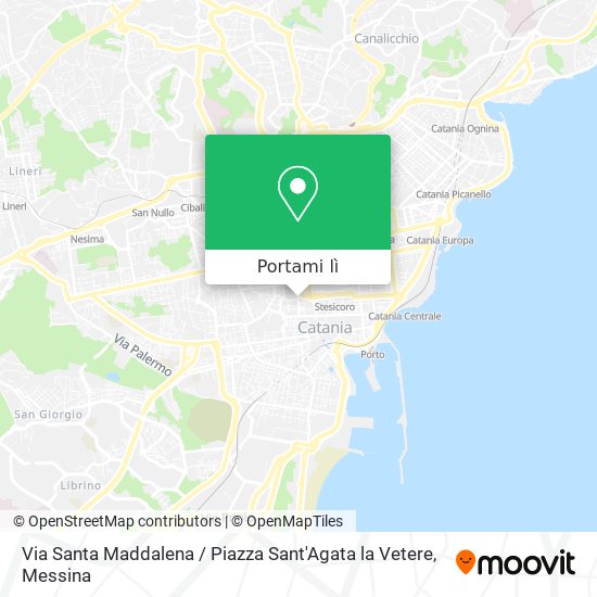 Mappa Via Santa Maddalena / Piazza Sant'Agata la Vetere